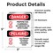 Signmission Propane Gas Flammable No Smoking Danger Sign, Vinyl Decal, 3.5in W x 5in L, 2PK OS-2PACK-DS-D-35-VS-1539 - alternate 5